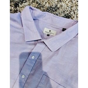 NWOT Men's Oak Hill 4XL Purple Lilac 100% Cotton Shirt‎